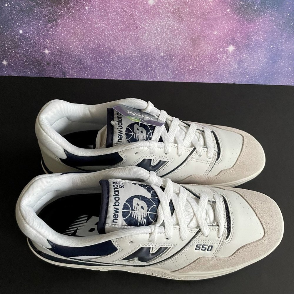 Size 8.5 New Balance 550 Navy MPN BB550WA1